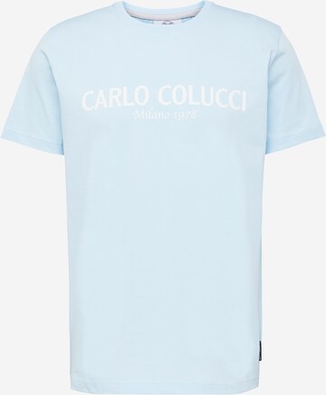 T-Shirt 'Di Comun' Carlo Colucci en bleu : devant