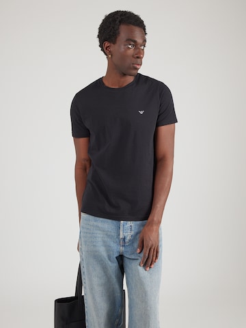 Emporio Armani Μπλουζάκι σε μαύρο: μπροστά