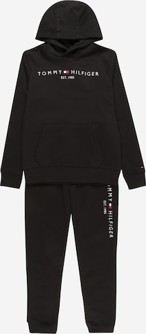 TOMMY HILFIGER Sweat suit in Black: front