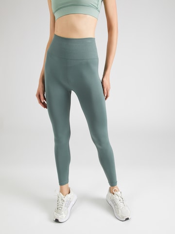 BJÖRN BORG Skinny Športne hlače 'STUDIO' | zelena barva: sprednja stran