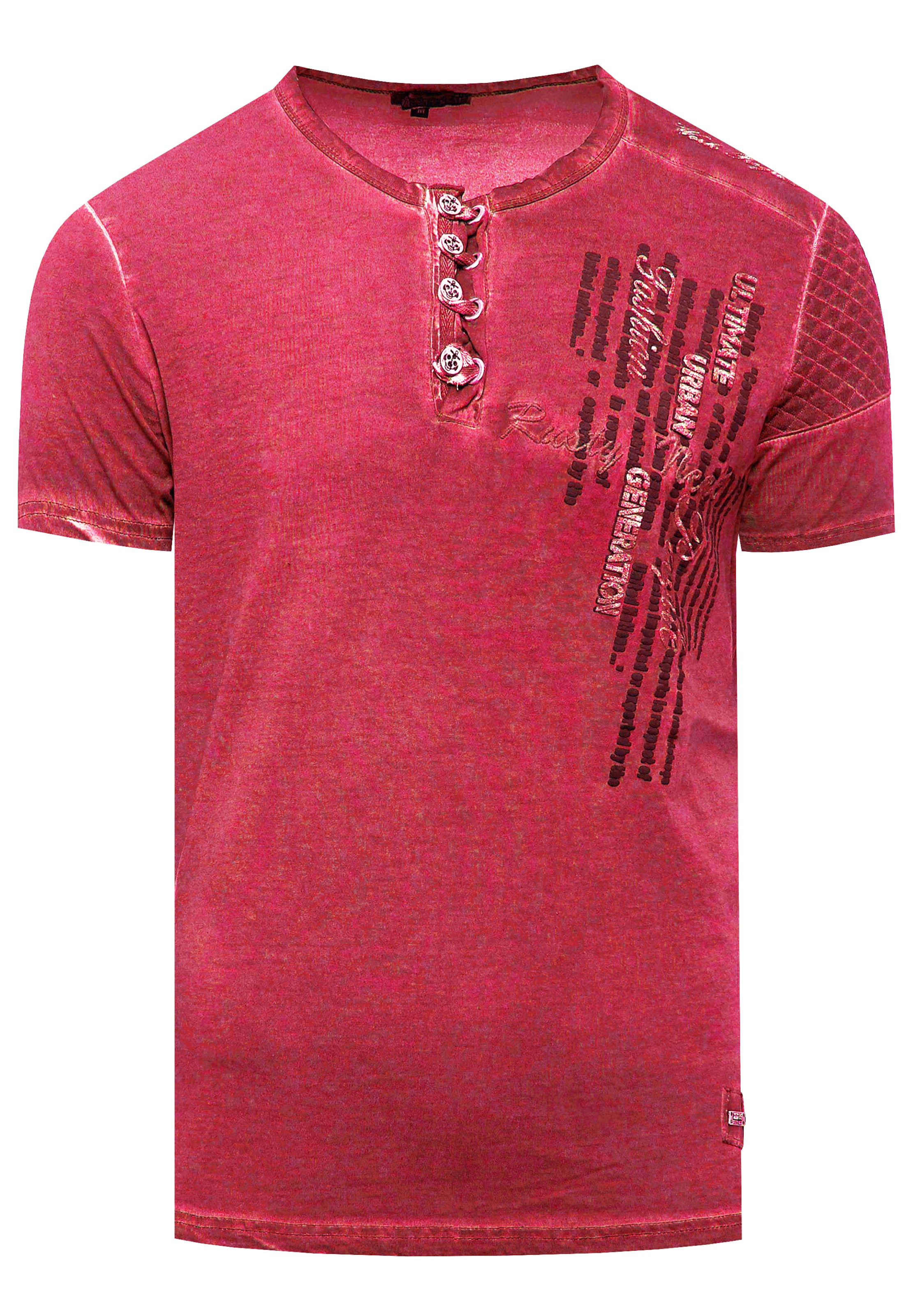T-Shirt Rusty Neal en rouge : devant