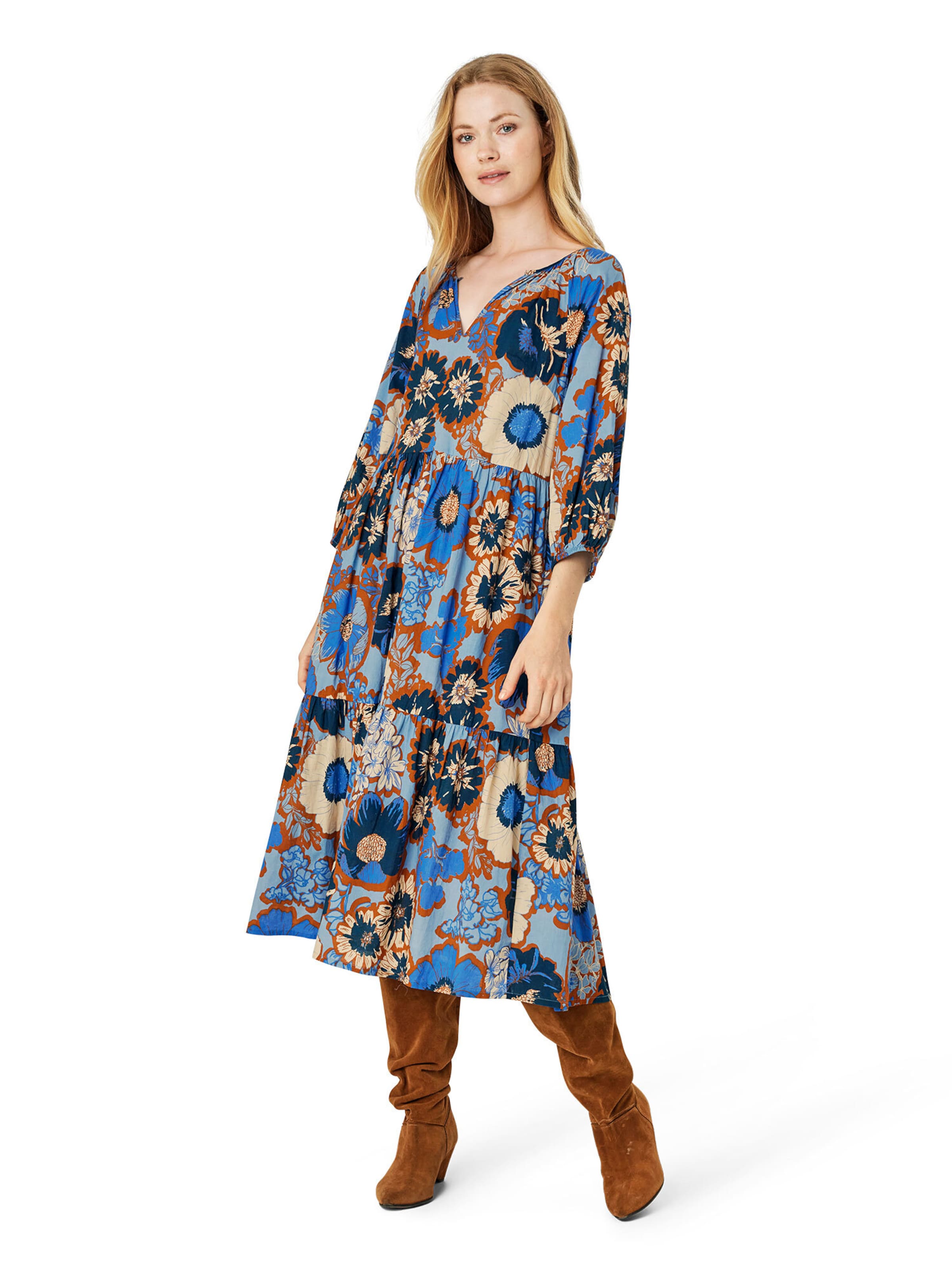 Noa Noa Jurk in Blauw: voorkant