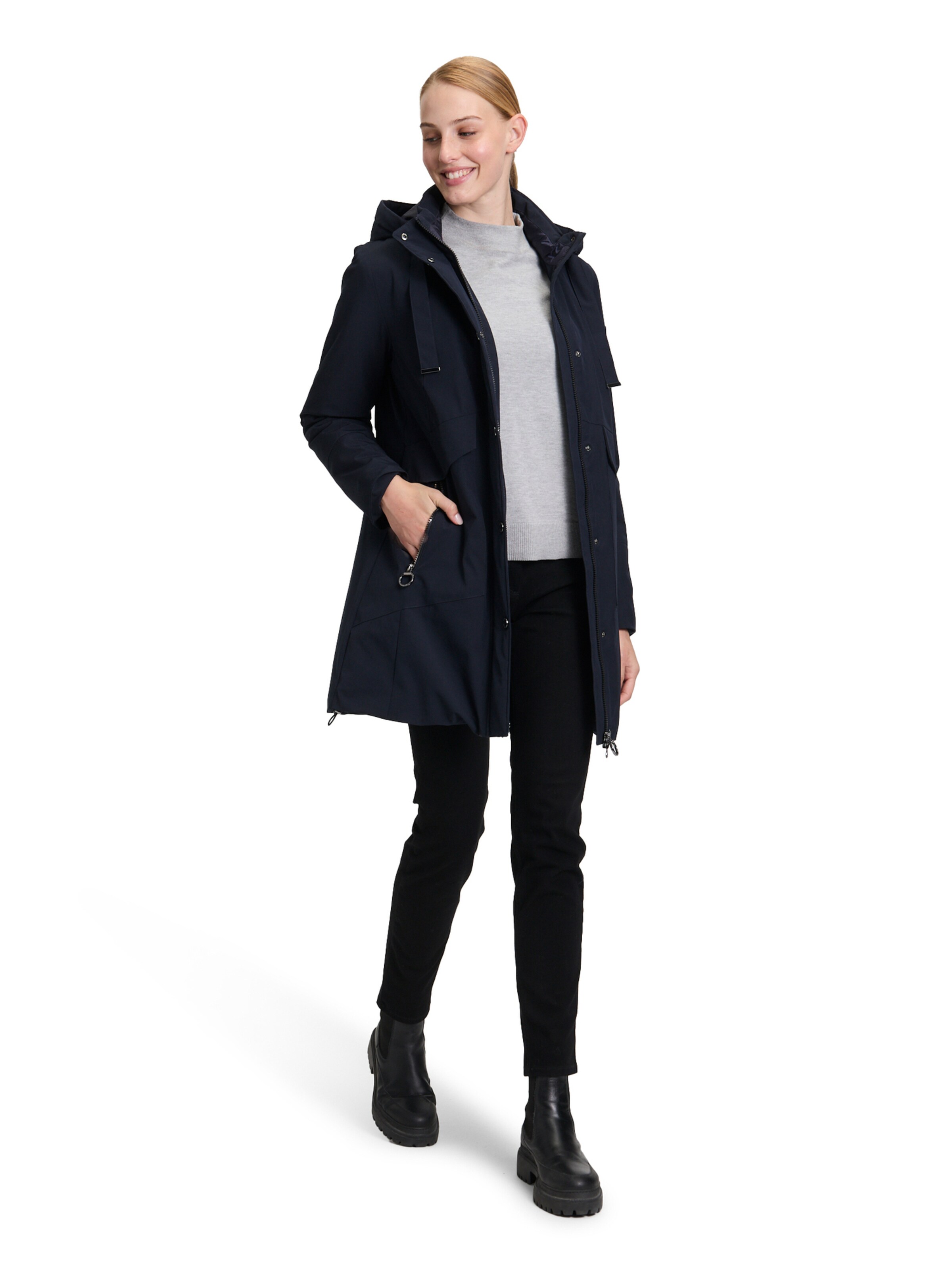 Betty Barclay Between-Seasons Coat in Blue