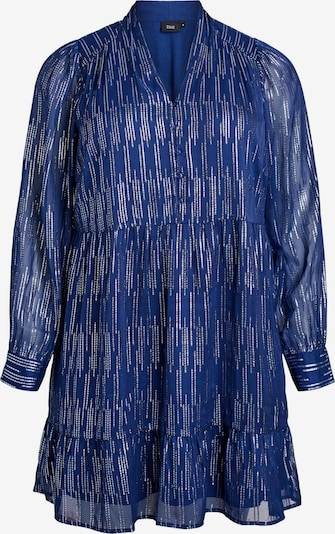 Zizzi Cocktailkleid in marine / silber, Produktansicht