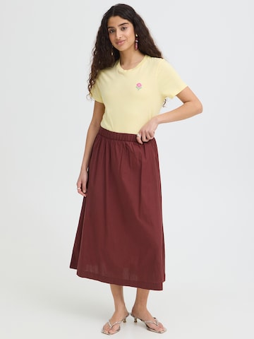 ICHI Skirt 'IHLELAYA' in Red