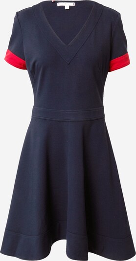 TOMMY HILFIGER Jurk 'Fit&Flare' in de kleur Donkerblauw / Rood, Productweergave