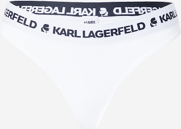 Tanga de la Karl Lagerfeld pe alb: față