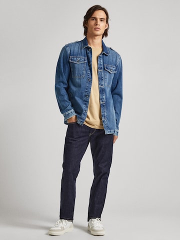 Pepe Jeans Between-Season Jacket 'Luka Stencil' in Blue