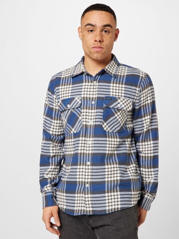 Brixton Regular fit Overhemd 'BOWERY' in Blauw: voorkant