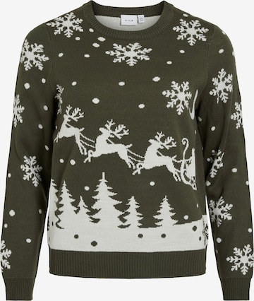 Pull-over 'VISnowi' VILA en vert : devant