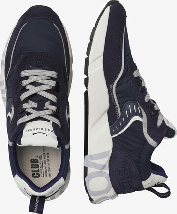 Voile blanche Platform trainers 'CLUB01.' in Blue: front
