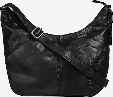 Spikes & Sparrow Umhängetasche in Schwarz: Vorderseite