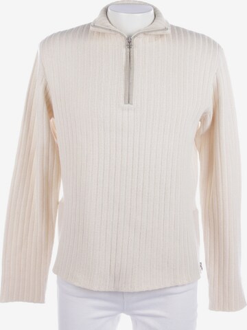 BOSS ORANGE Pullover / Strickjacke in XL in Weiß: front