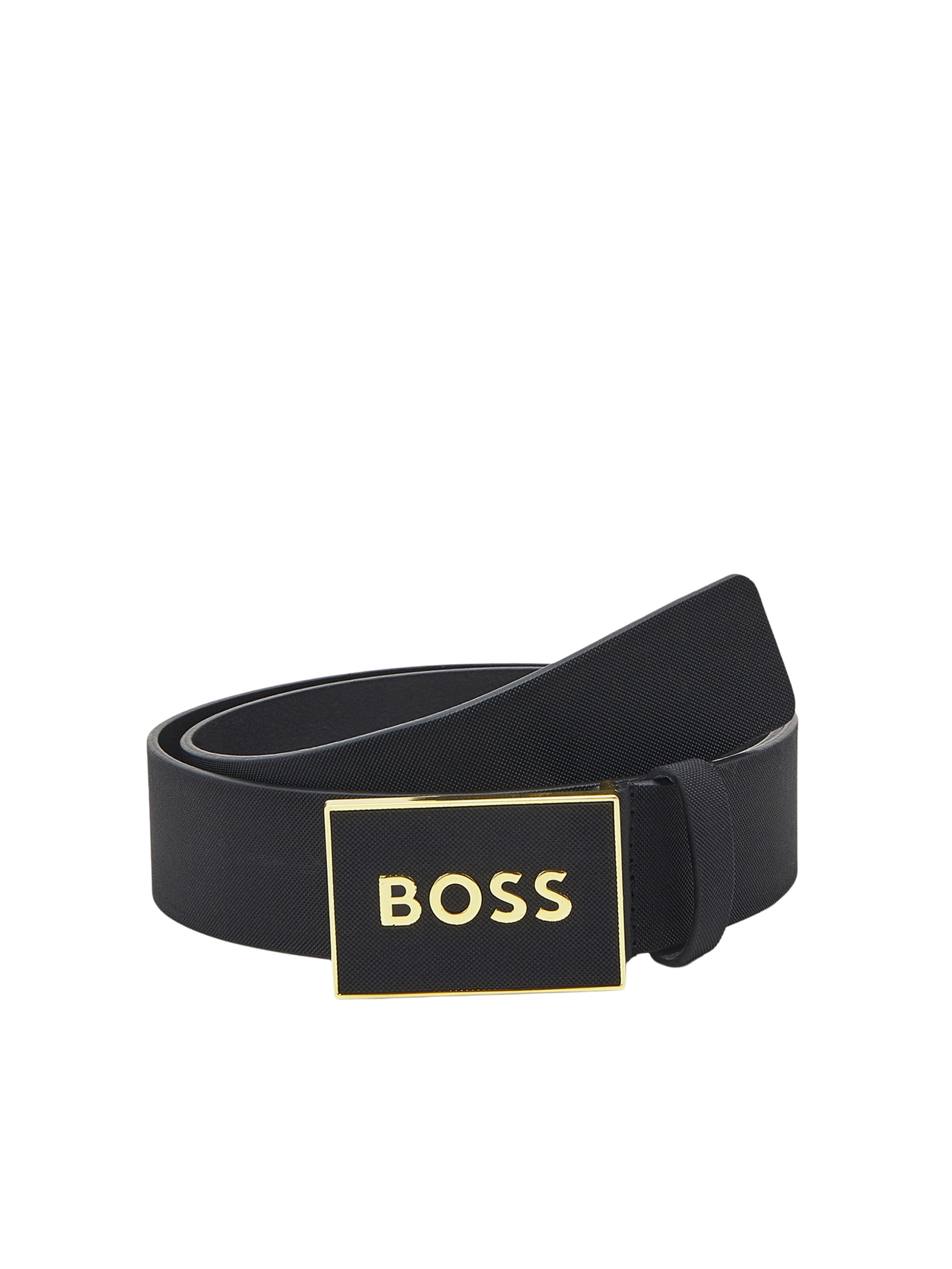 BOSS Gürtel in Schwarz: Vorderseite