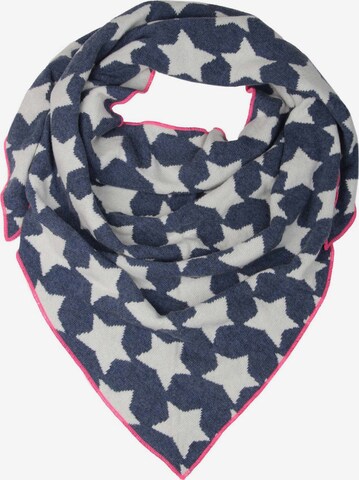 Foulard Zwillingsherz en bleu : devant