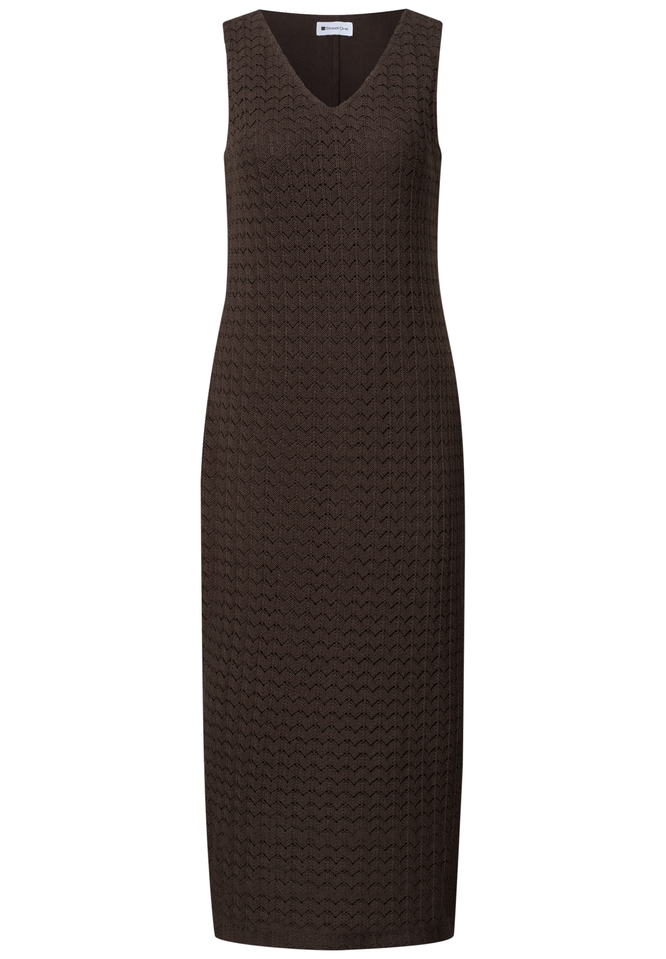 STREET ONE Kleid in Braun: Vorderseite