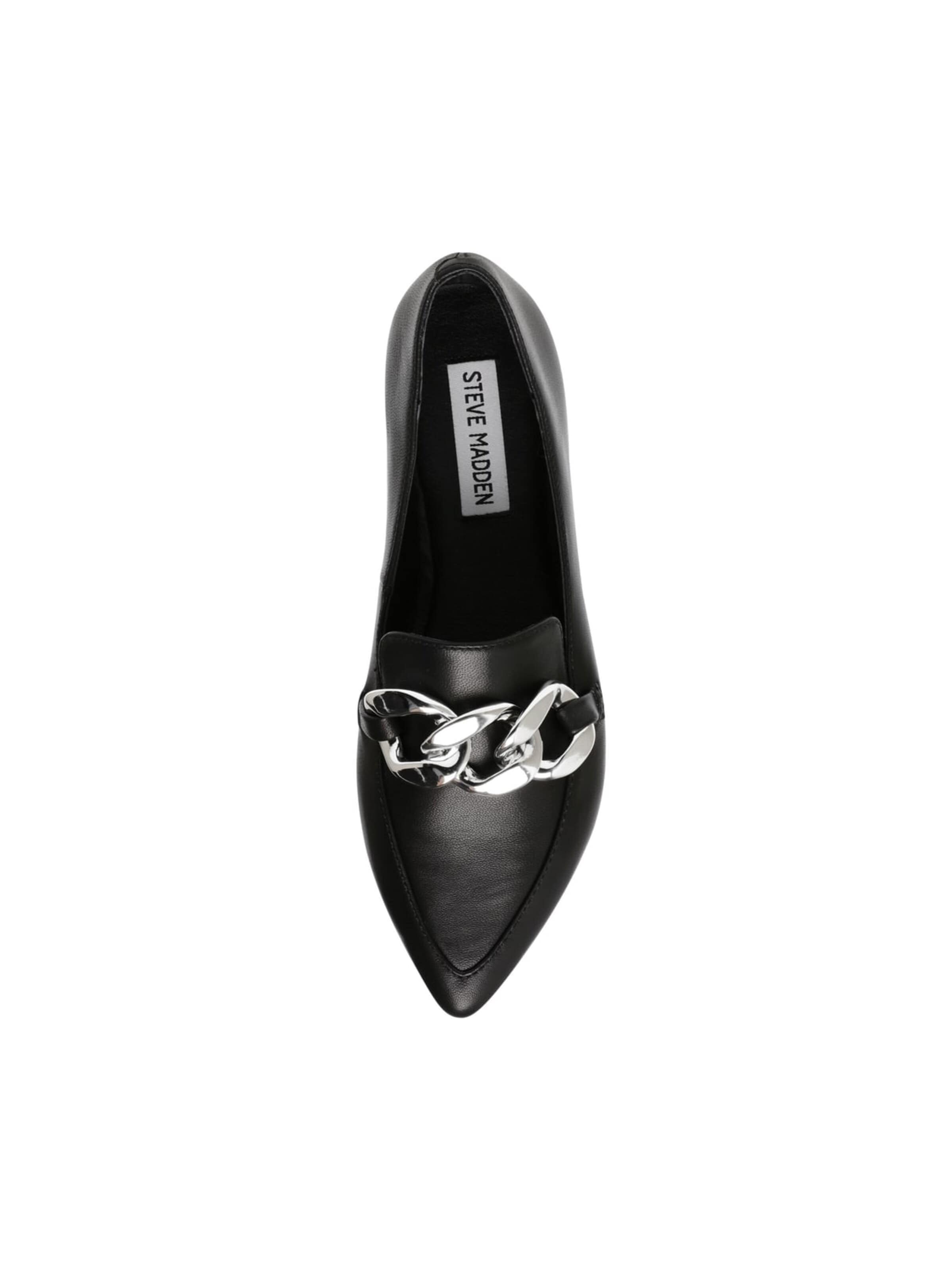 STEVE MADDEN Moccasin 'Famed Black Leather' in Black