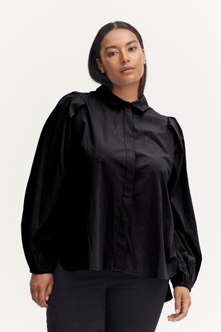 Fransa Blouse in Zwart: voorkant