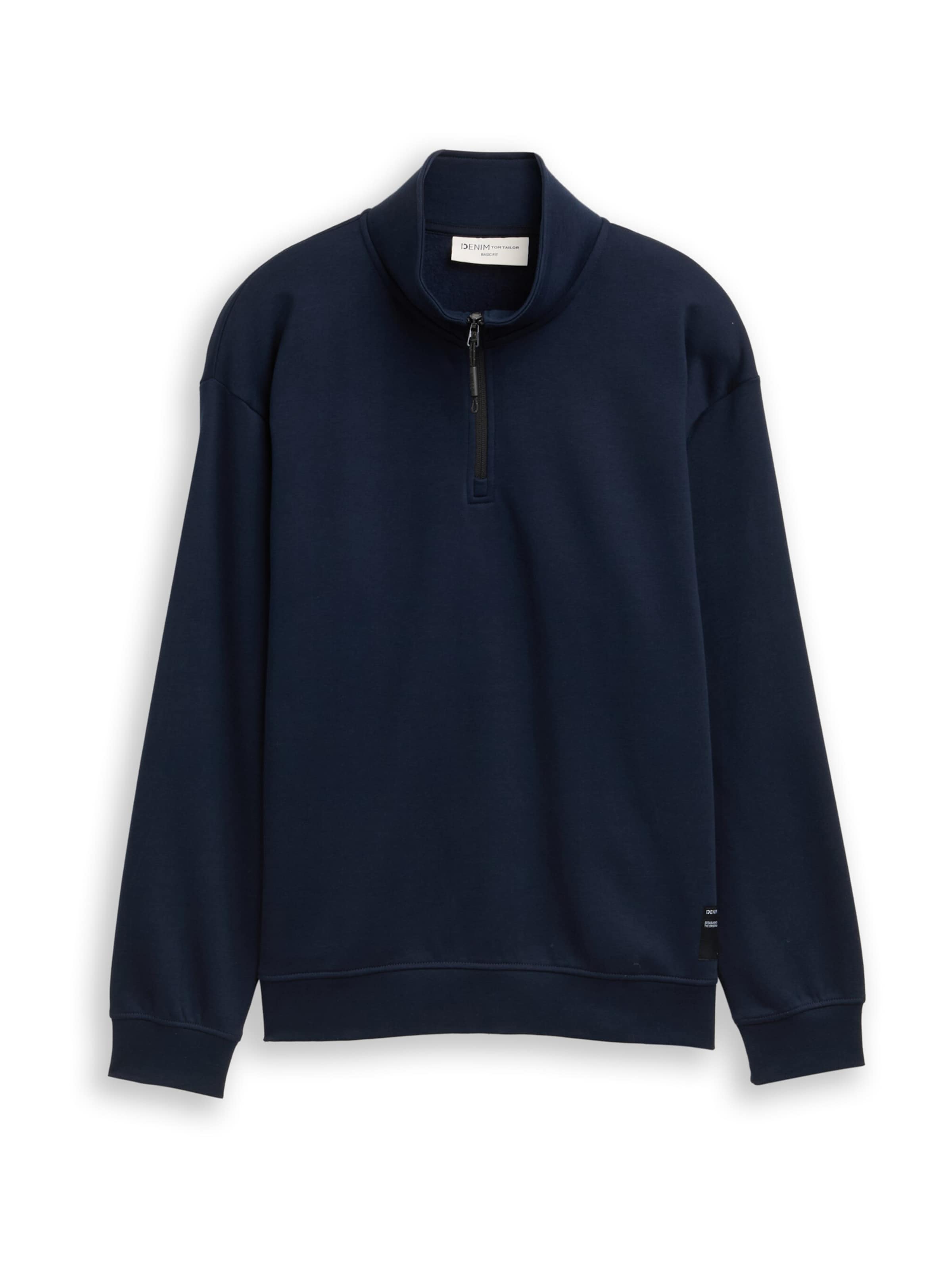 TOM TAILOR DENIM Sweatshirt in Blue: front
