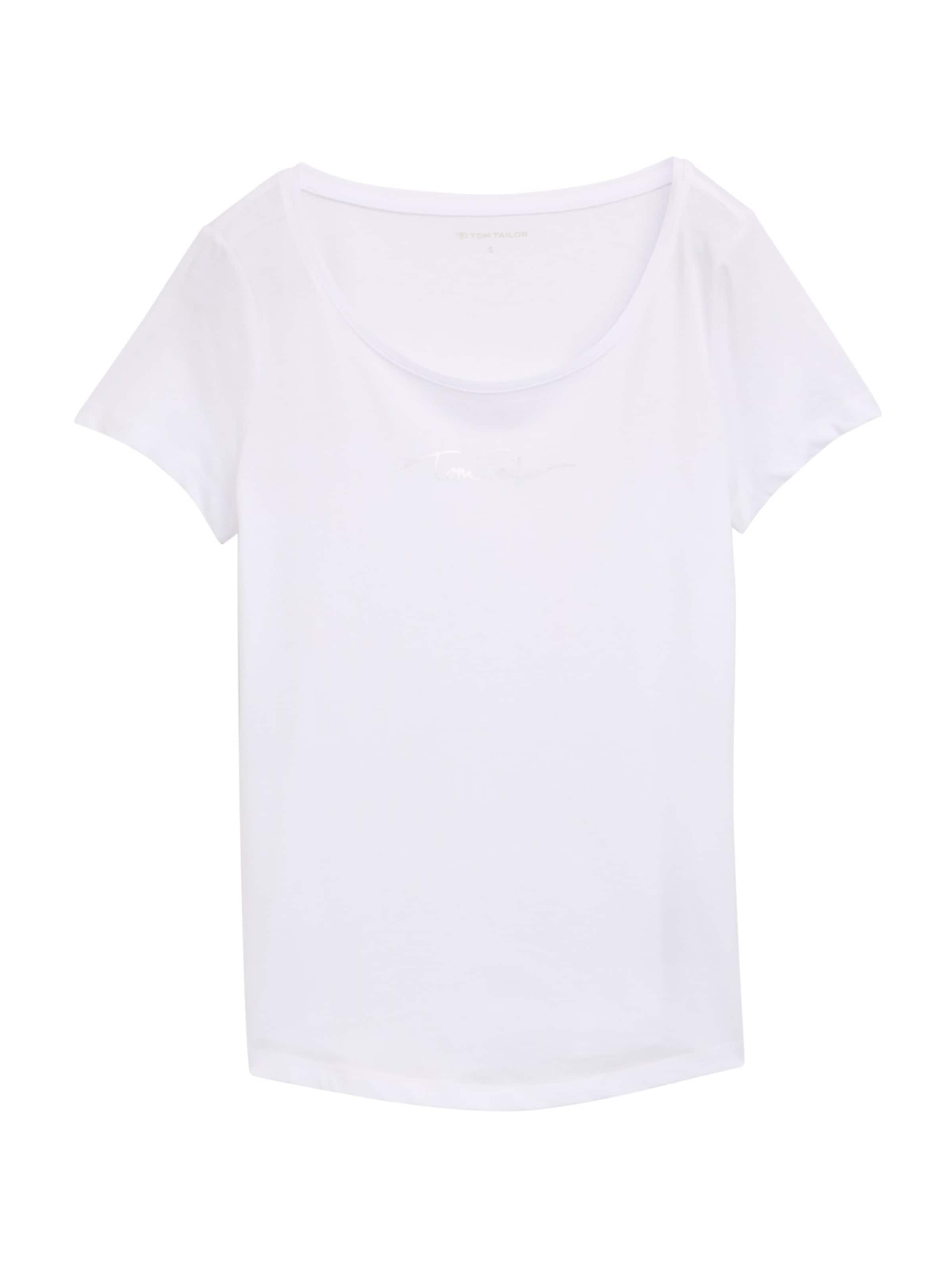 TOM TAILOR Shirt in White: front