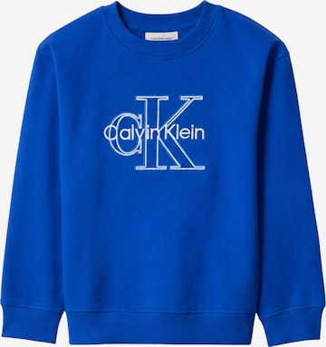 Sweat 'CALVIN KLEIN JEANS kids TERRY MONOLOGO CN FELPA' Calvin Klein Kids en bleu : devant