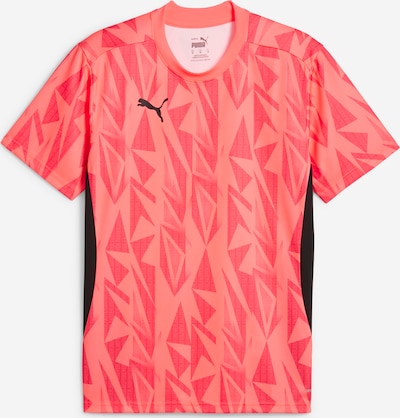PUMA T-Shirt fonctionnel 'Individual Final' en corail / rouge / noir, Vue avec produit