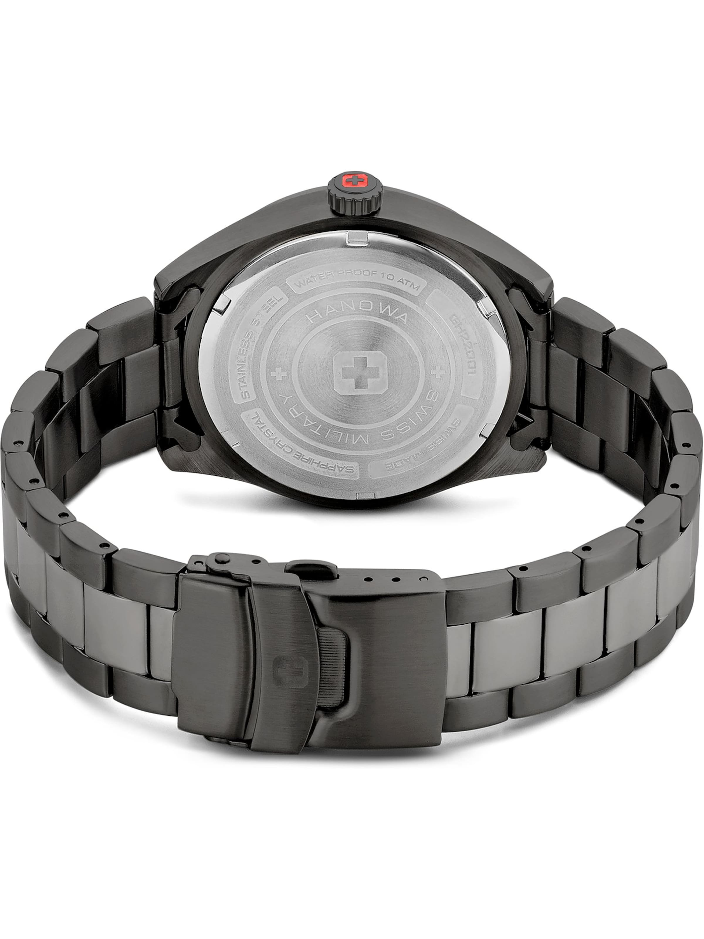 SWISS MILITARY HANOWA Analoog horloge 'Roadrunner' in Grijs