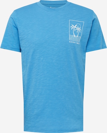 KnowledgeCotton Apparel Shirt 'Slub' in Blue: front
