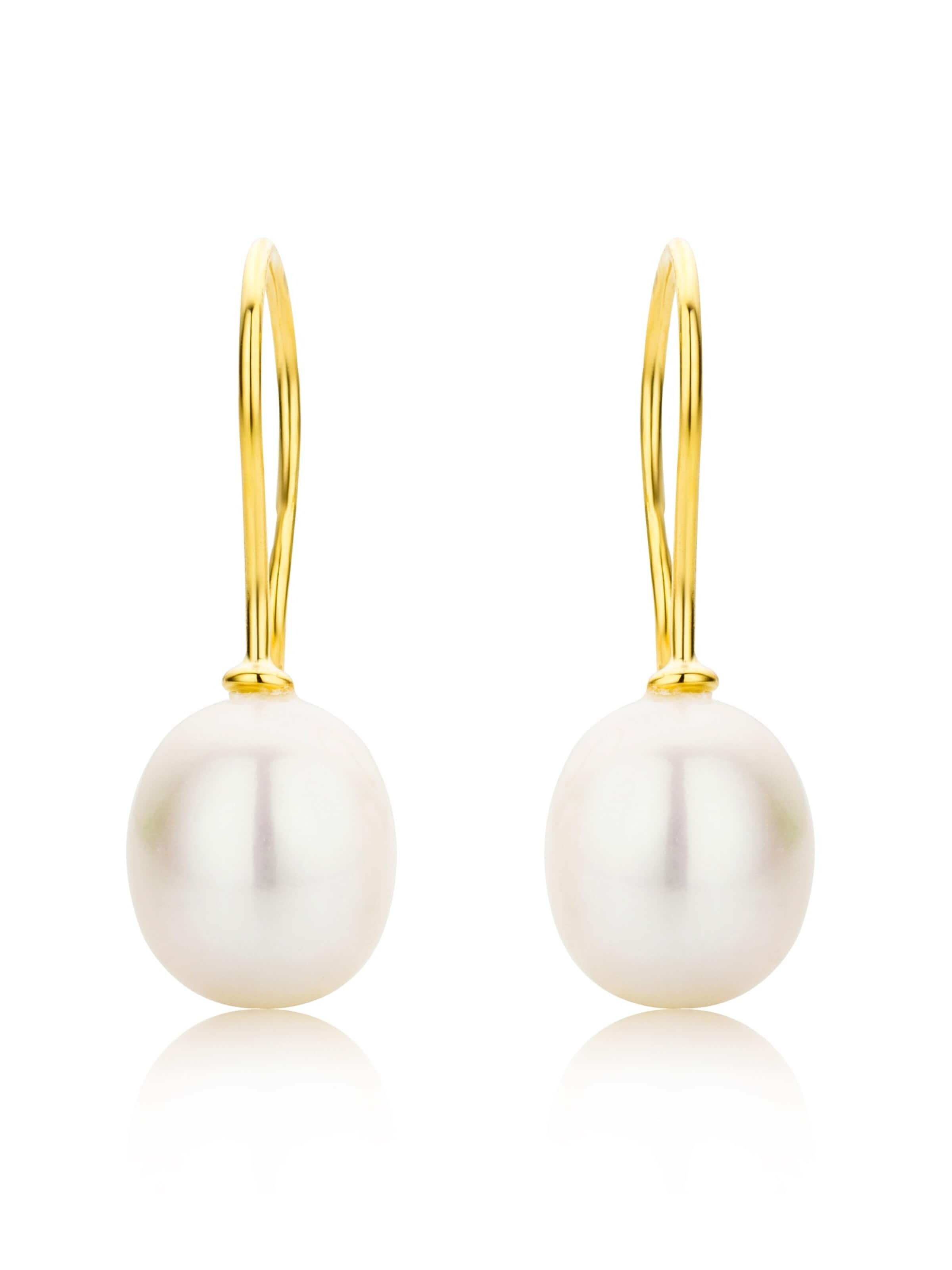 Vanlere Ohrringe 'Ohrringe aus 750 Gelbgold mit Perle'‌‌‌ in Gold