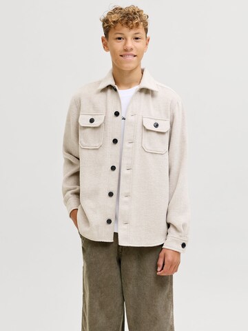 Jack & Jones Junior Comfort Fit Hemd in Beige: Vorderseite
