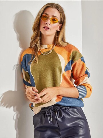 Bianco Lucci Sweater in Mixed colors