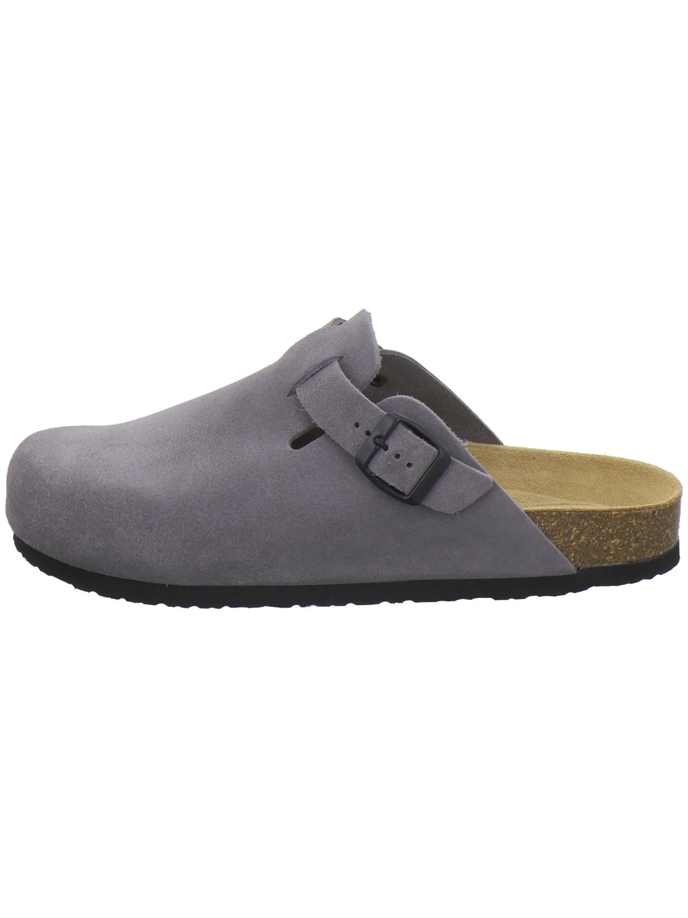 AFS-Schuhe Clogs 'Clogs Herren graphit Veloursleder' in Grijs
