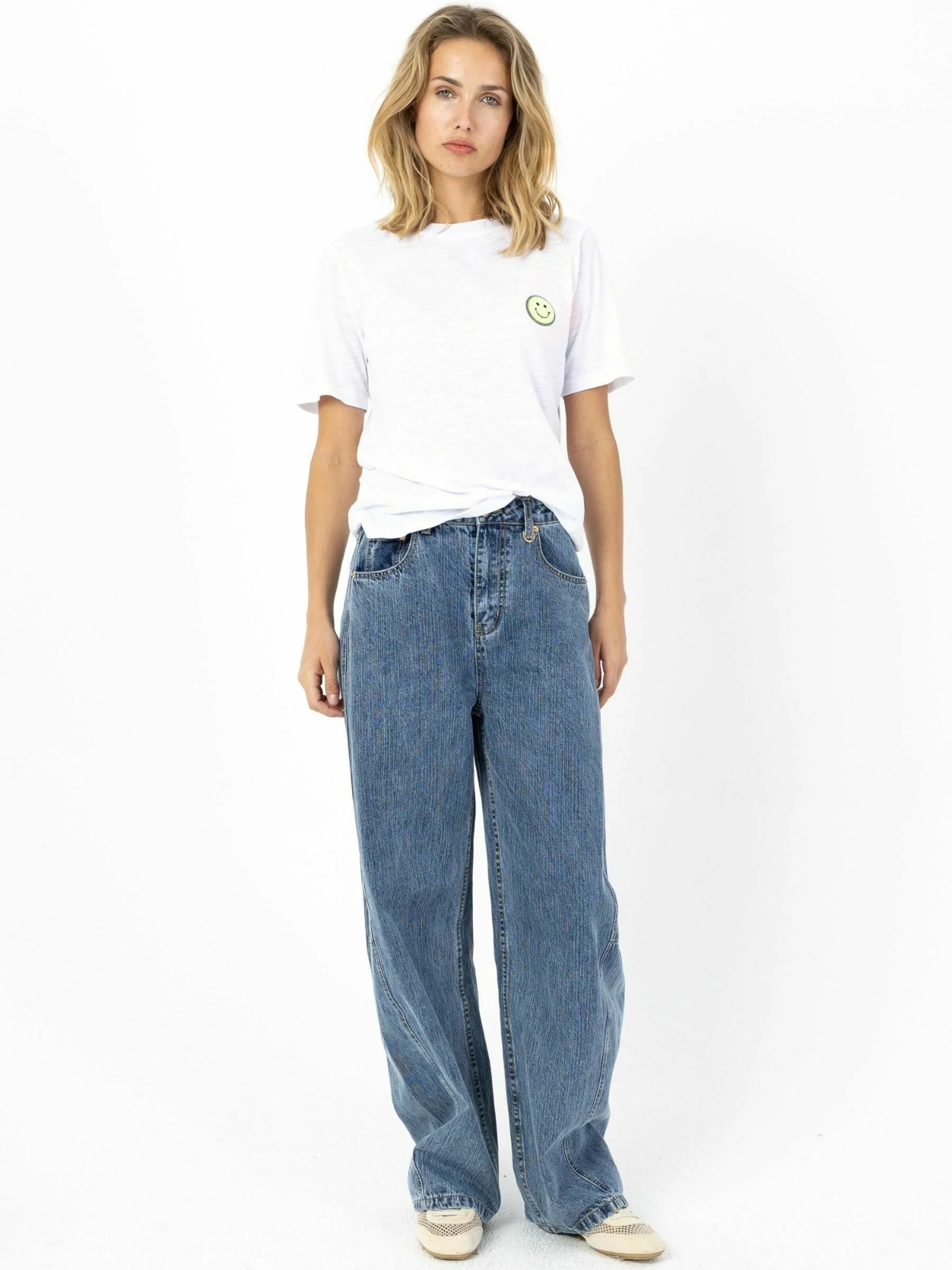 Coster Copenhagen - Top ' SMILE ' en blanco