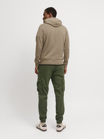 JACK & JONES Tapered Cargobyxa 'JPSTKane Jonnie' i grön