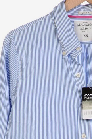 Abercrombie & Fitch Button Up Shirt in XXL in Blue