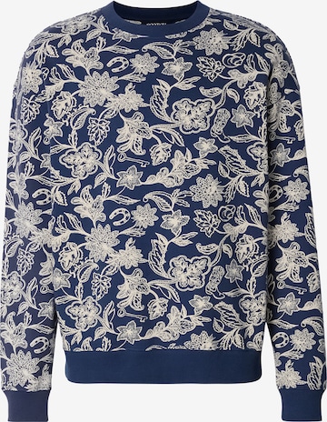 SCOTCH & SODA Collegepaita värissä sininen: etupuoli