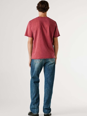 T-Shirt 'SUNDAY' Pepe Jeans en rouge