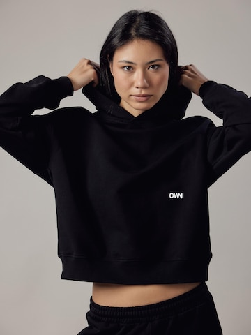 Felpa 'Cappuccio' di OWN Off With Nature in nero