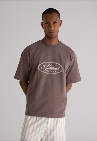 Prohibited T-Shirt 'Five-Star' in Grau: Vorderseite