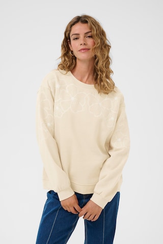 Cream Sweatshirt 'CRDaria' in Beige: front