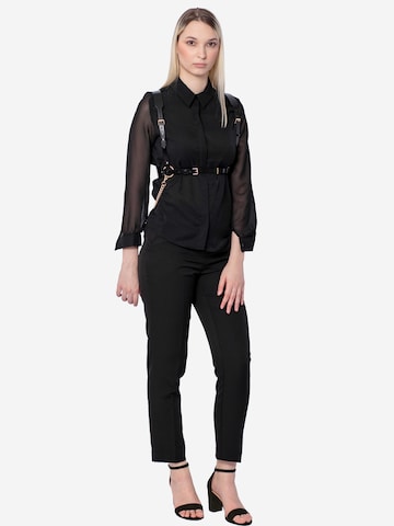 Haute Cuir Gürtel 'Tara Chain Harness'‌‌‌‌‌‌ in Schwarz