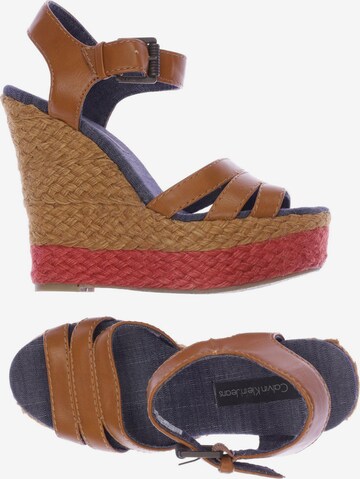 Calvin Klein Jeans Sandals & High-Heeled Sandals in 36,5 in Brown: front