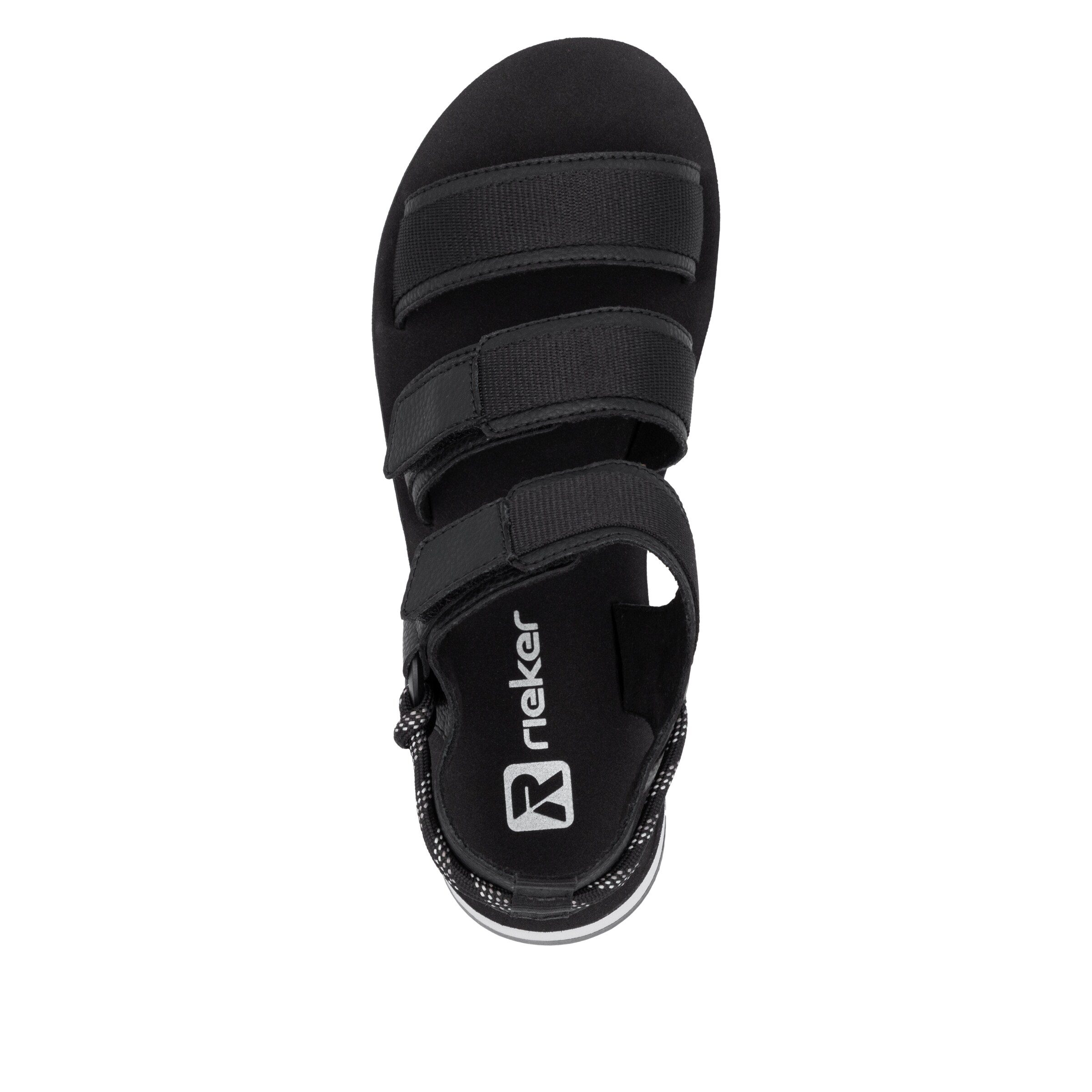 Rieker Sport Strap Sandals in Black