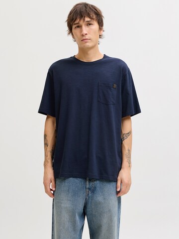 JACK & JONES T-Shirt 'JJEDover' in Blau: Vorderseite