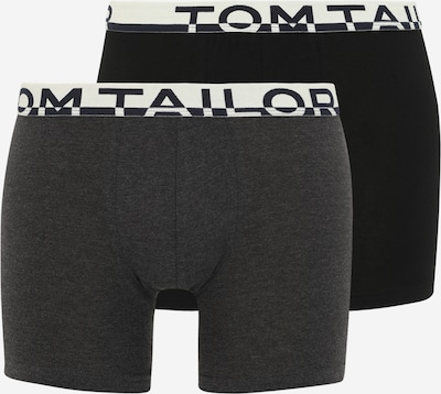 Boxer trumpikės iš TOM TAILOR, spalva – tamsiai pilka / juoda / balta, Prekių apžvalga