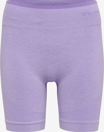 Hummel Workout Pants in Purple: front