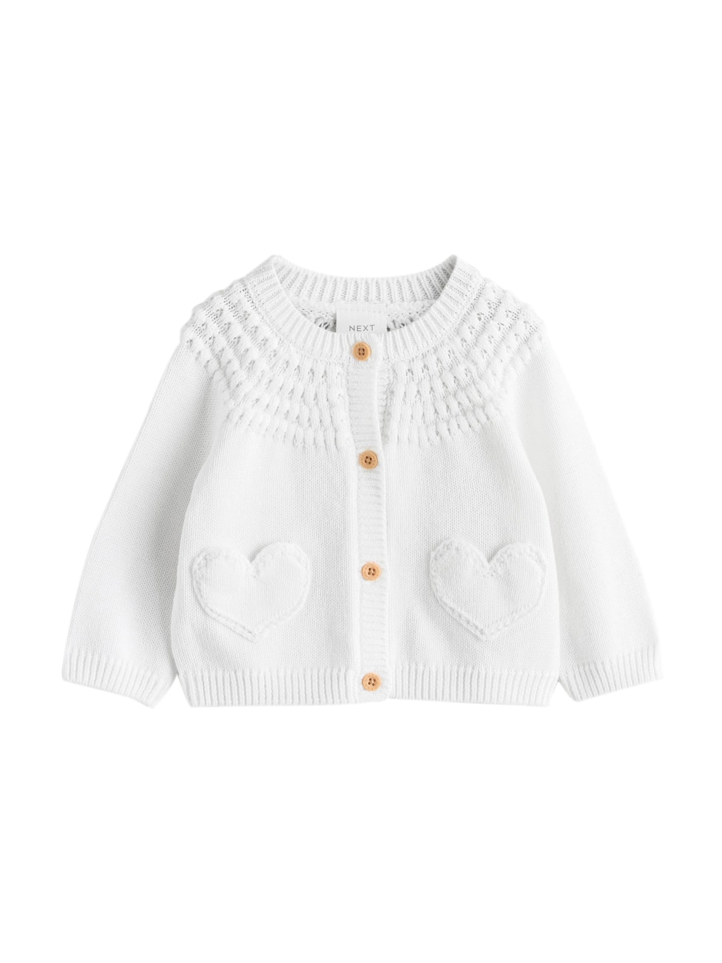 Next Strickjacke in Weiß: Vorderseite
