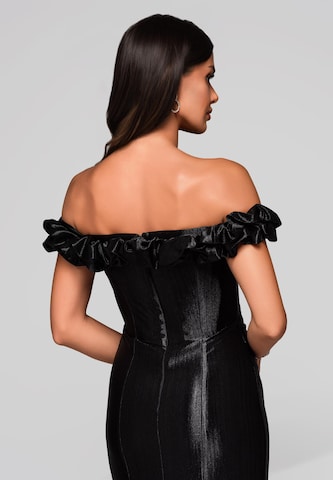 Ombre Avondjurk 'Dorotea' in Zwart