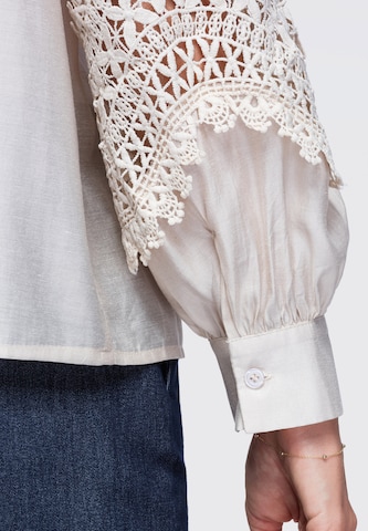 Ombre Blouse in Beige