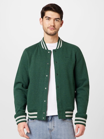 Superdry Prehodna jakna | zelena barva: sprednja stran